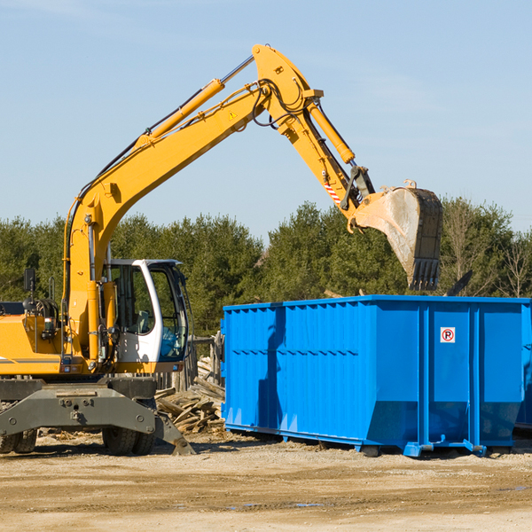 can i request a rental extension for a residential dumpster in East Rockhill